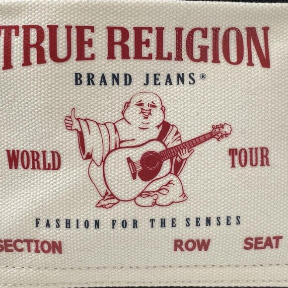 True Religion Women's Black Detachable Strap Double Handle Crossbody Bag - Picture 5 of 6